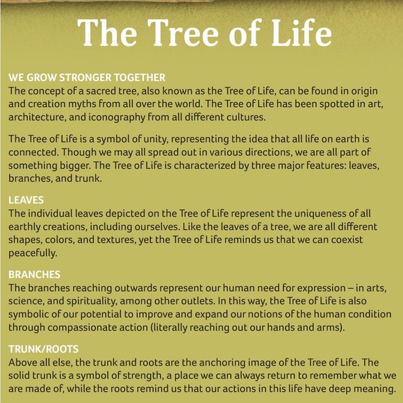 Tree of Life Rose Gold Earrings Dangles | Crystal Gemstone - Picture 5 of 5